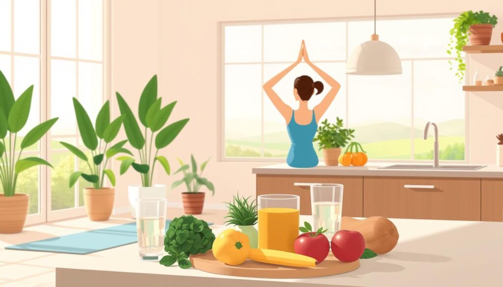 healthy lifestyle balanced routine wellness