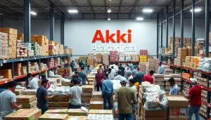 vaga, emprego, auxiliar, carga, descarga, contratação, Akki, currículo, trabalho
